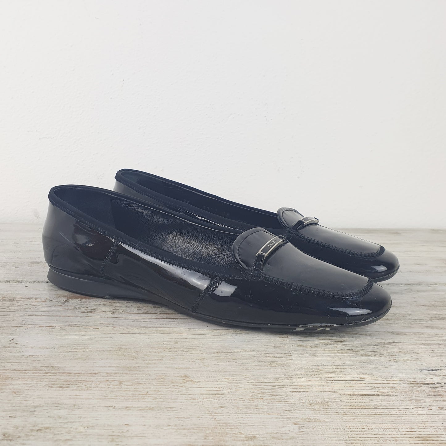Mocassini Prada vernice nera nr.38