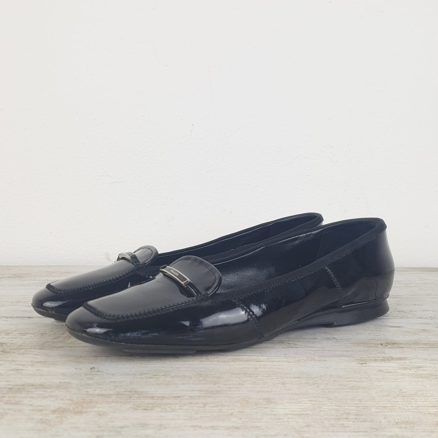 Mocassini Prada vernice nera nr.38