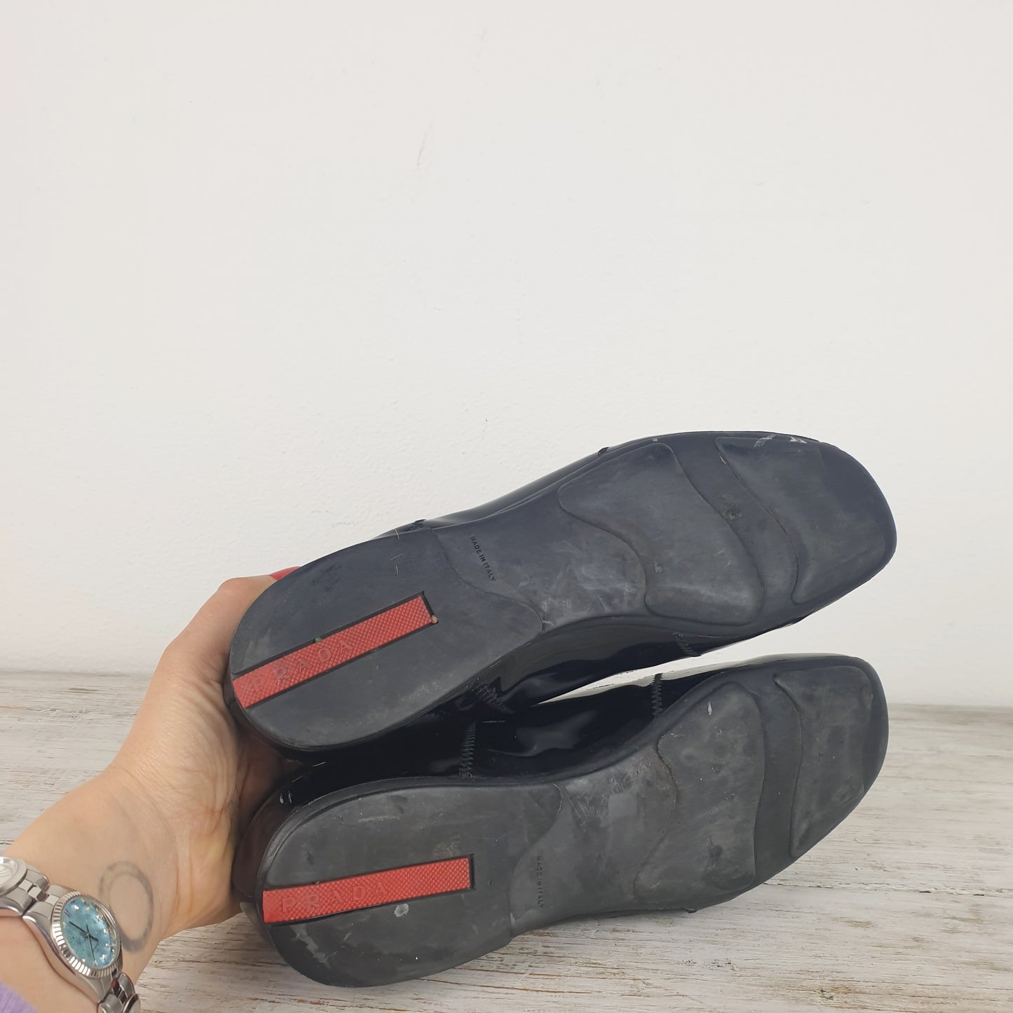 Mocassini Prada vernice nera nr.38