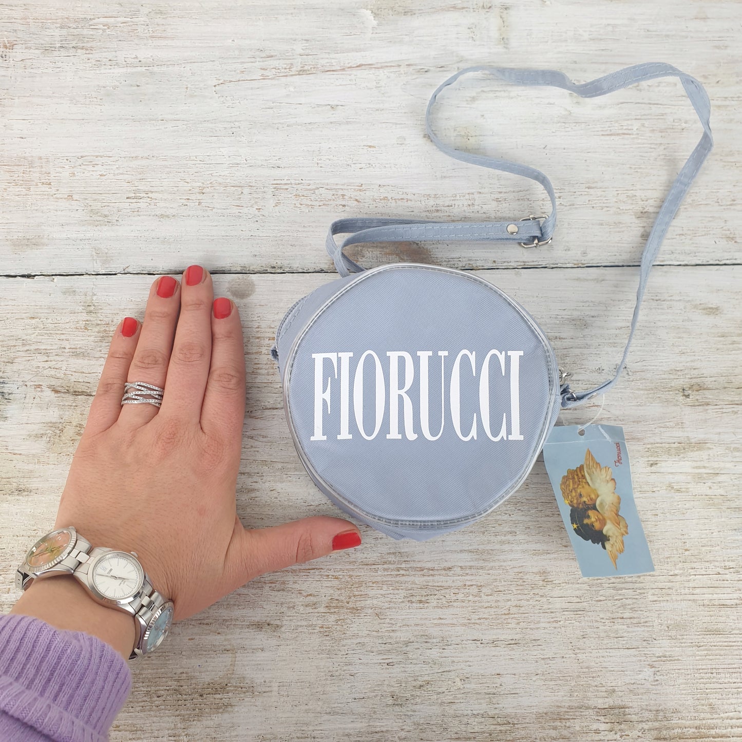 Borsetta Fiorucci azzurra