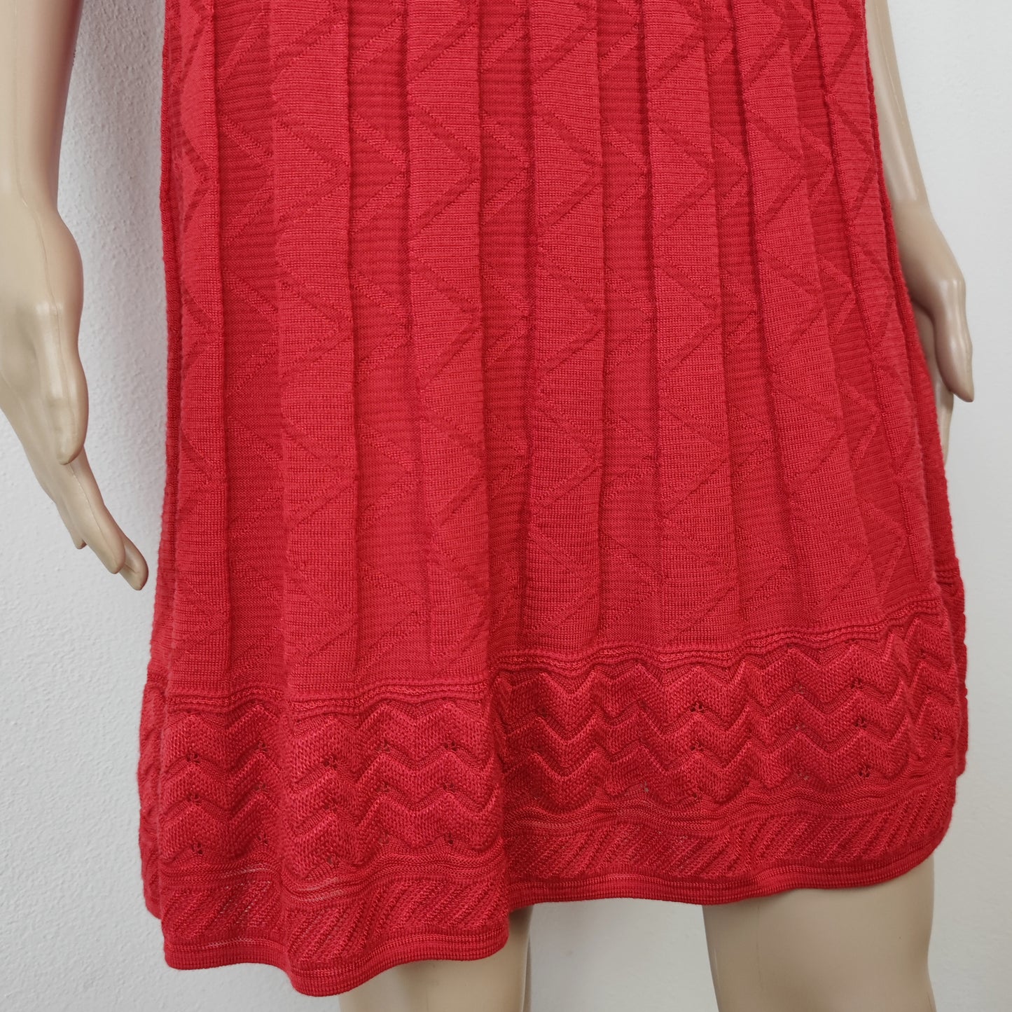 abito M Missoni rosso in maglia