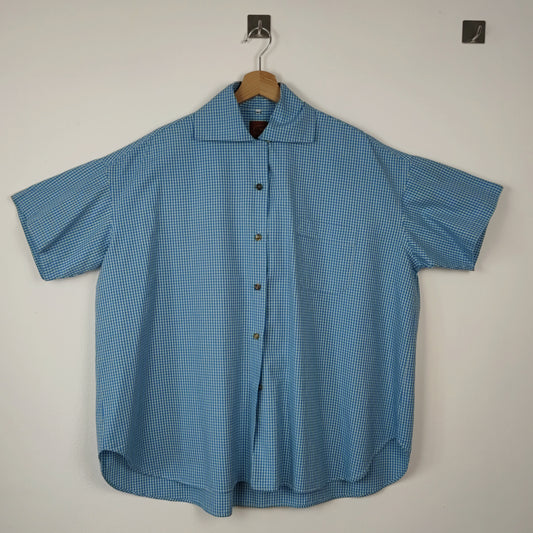 Camicia G Gigli vichy azzurro