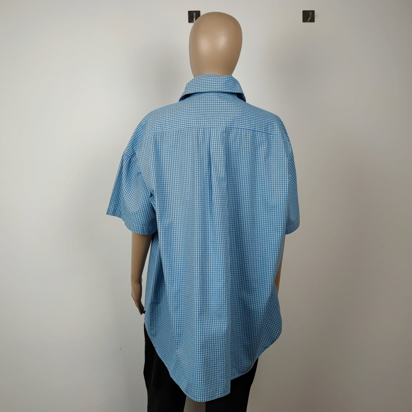 Camicia G Gigli vichy azzurro