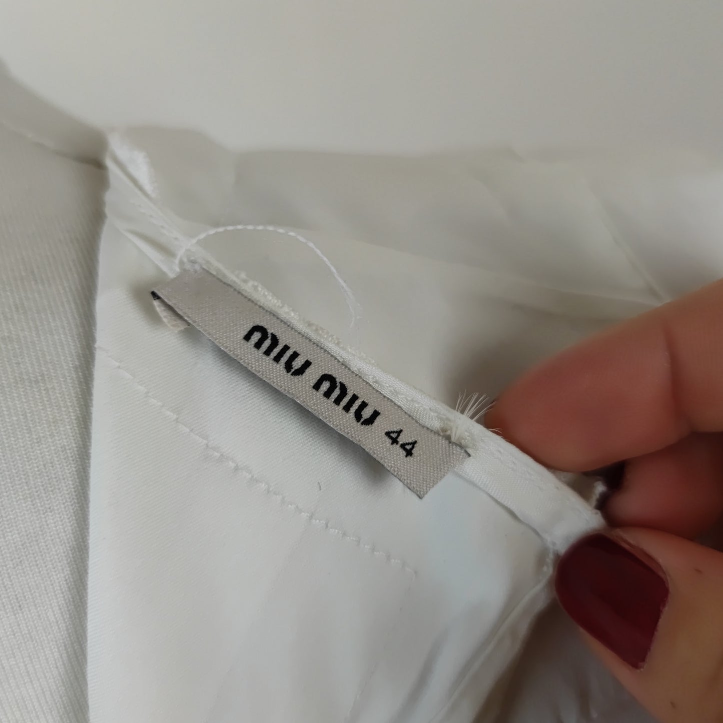 Abito bianco MiuMiu