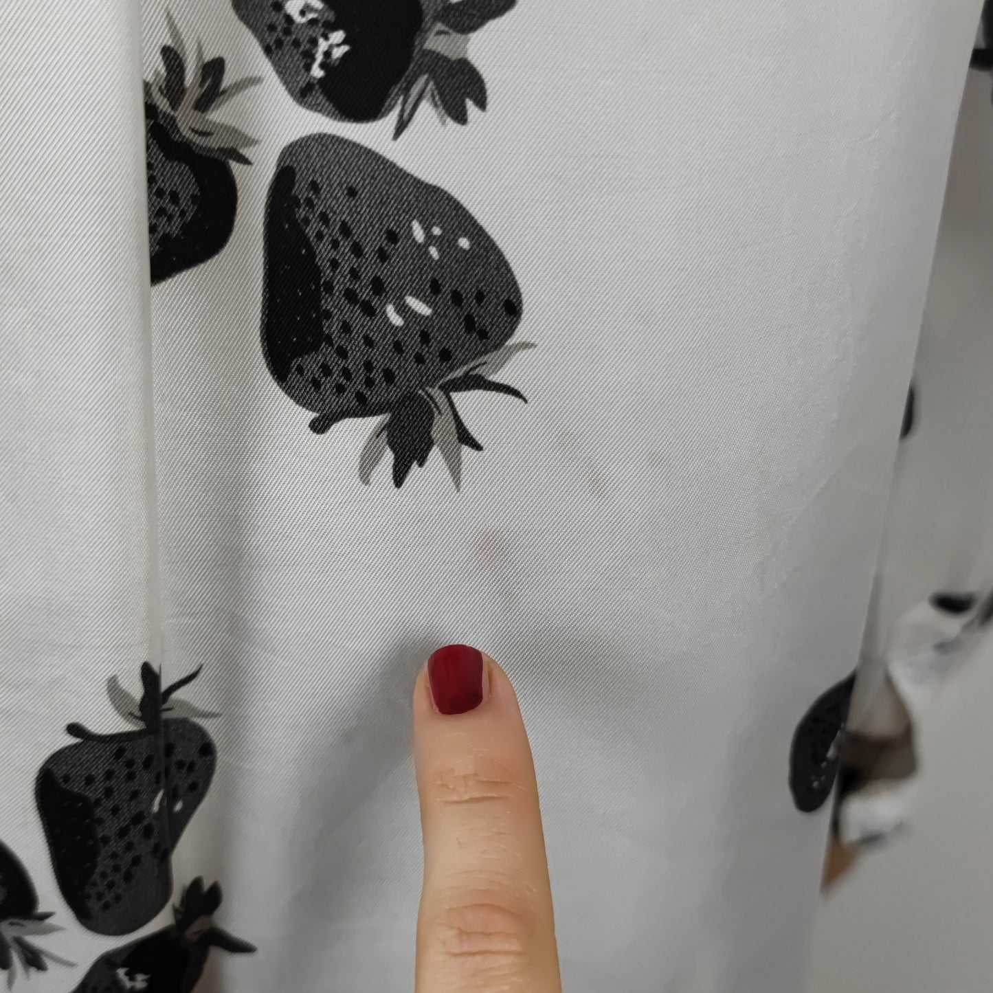 Camicia Comme des Garcons stampa fragole