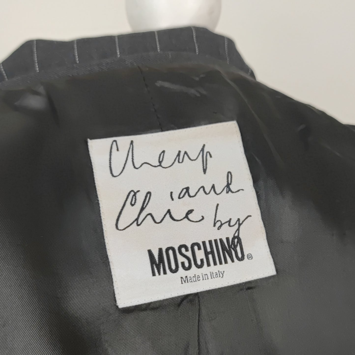 Blazer Moschino grigio gessato