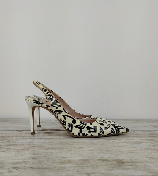 Slingback MiuMiu note musicali