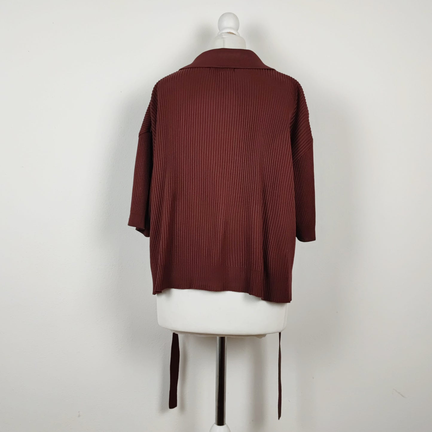 Pull Issey Miyake maglia marrone