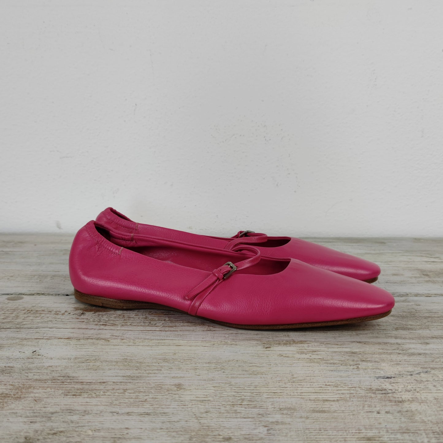 Ballerine Jil Sander in pelle rosa