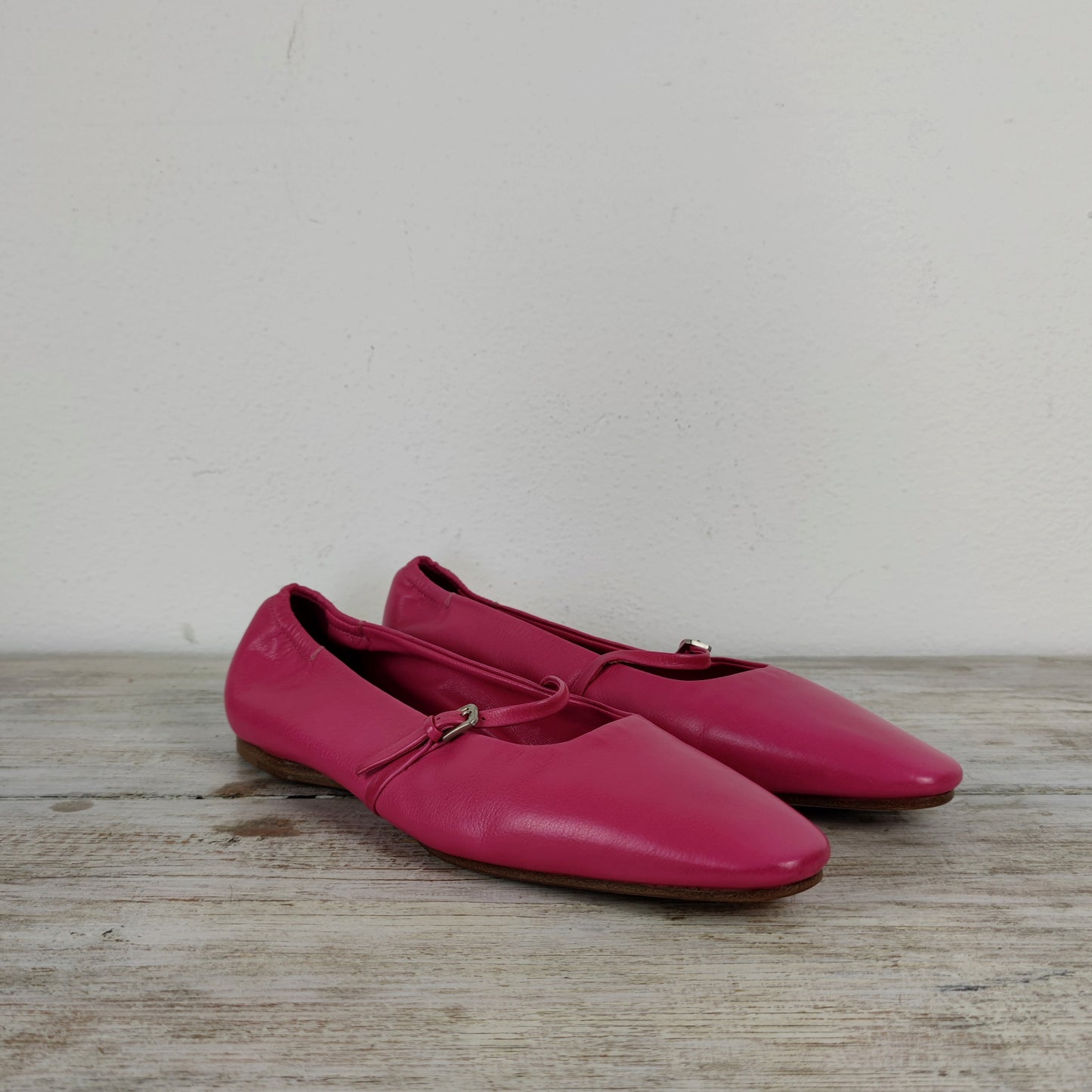 Ballerine Jil Sander in pelle rosa