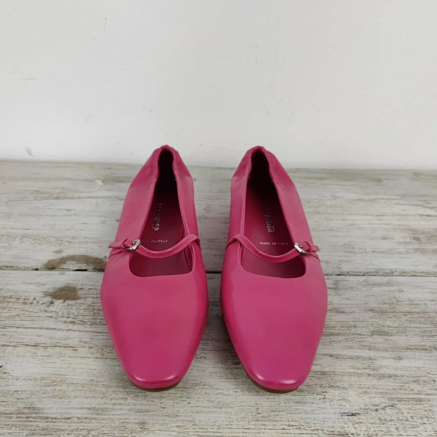 Ballerine Jil Sander in pelle rosa