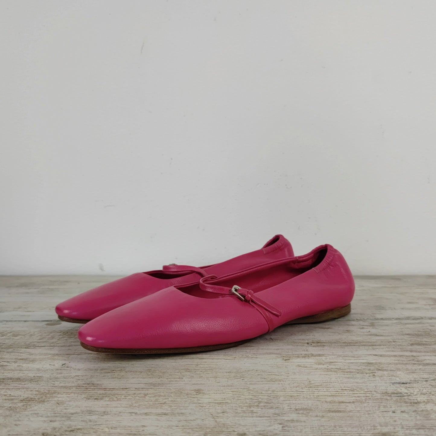 Ballerine Jil Sander in pelle rosa