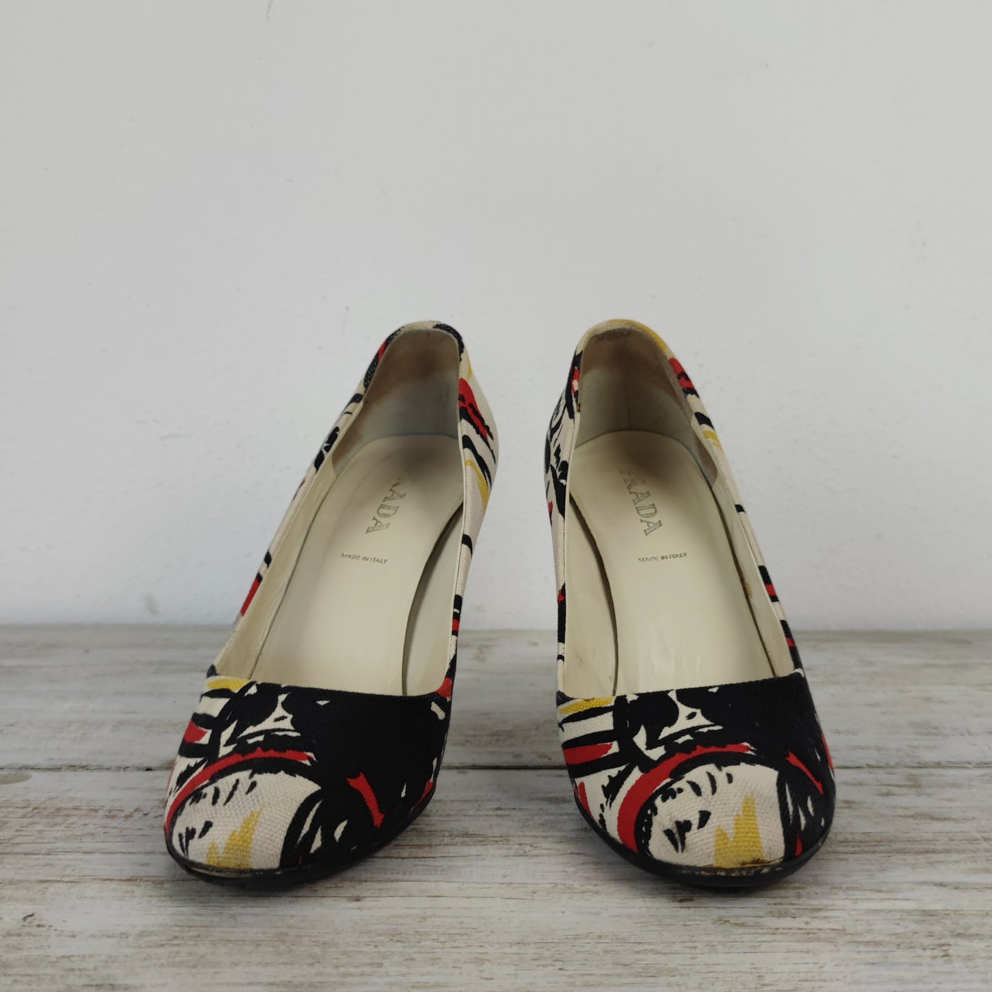 Scarpe Prada in tela multicolor