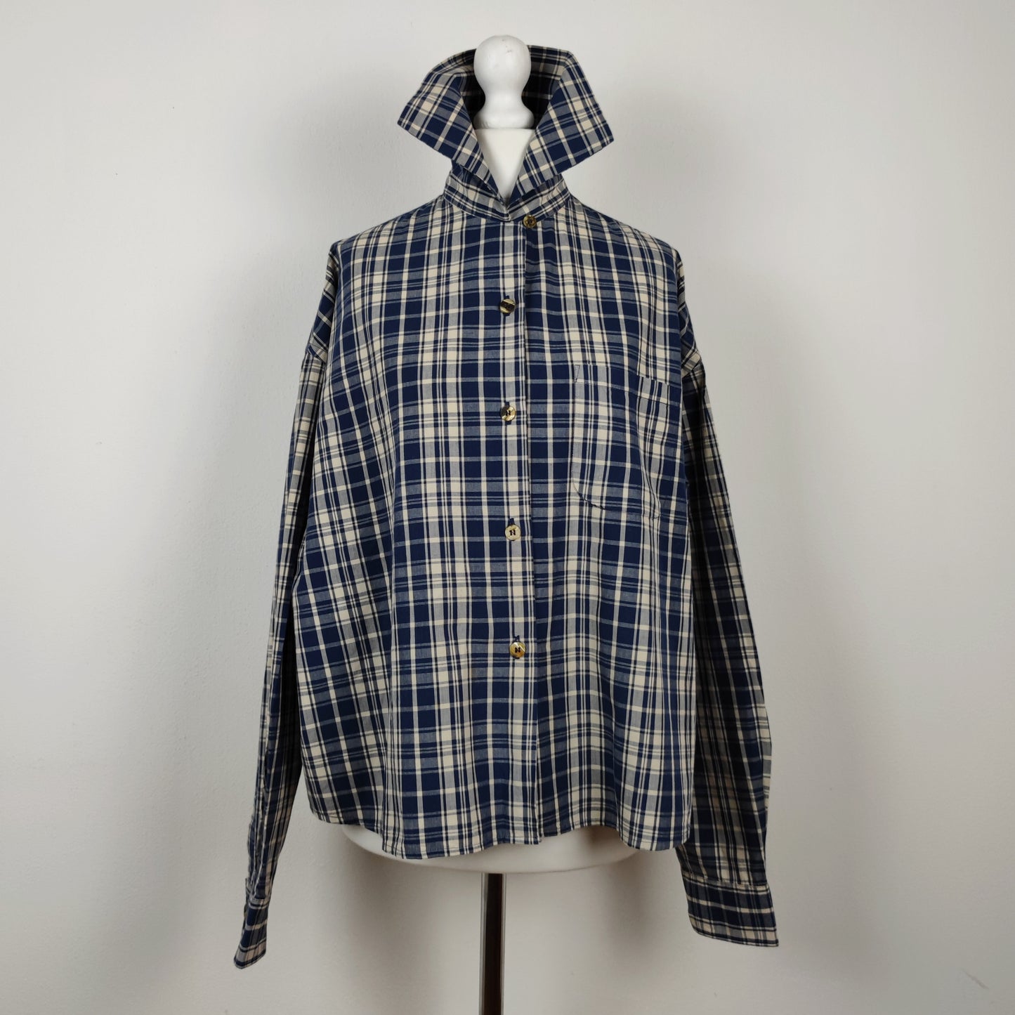 Camicia G di Romeo Gigli quadri blu