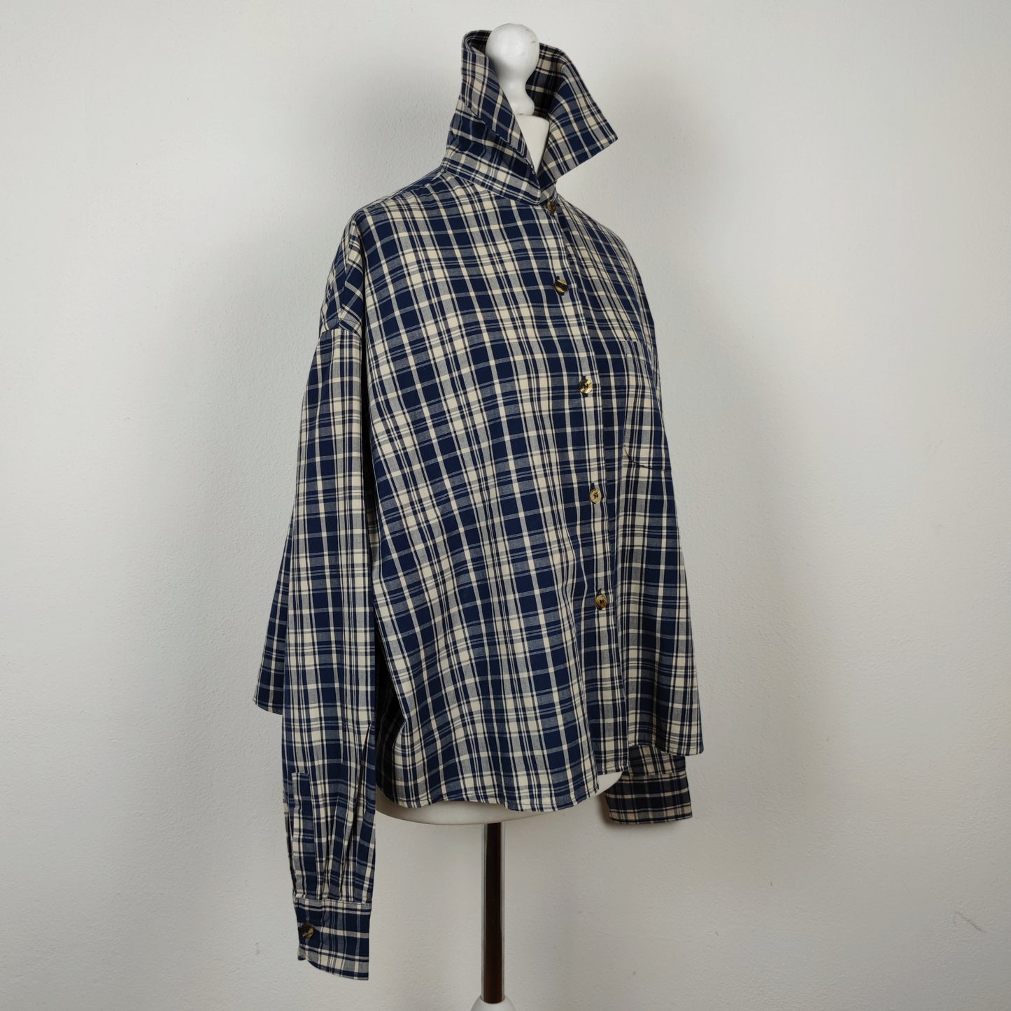 Camicia G di Romeo Gigli quadri blu