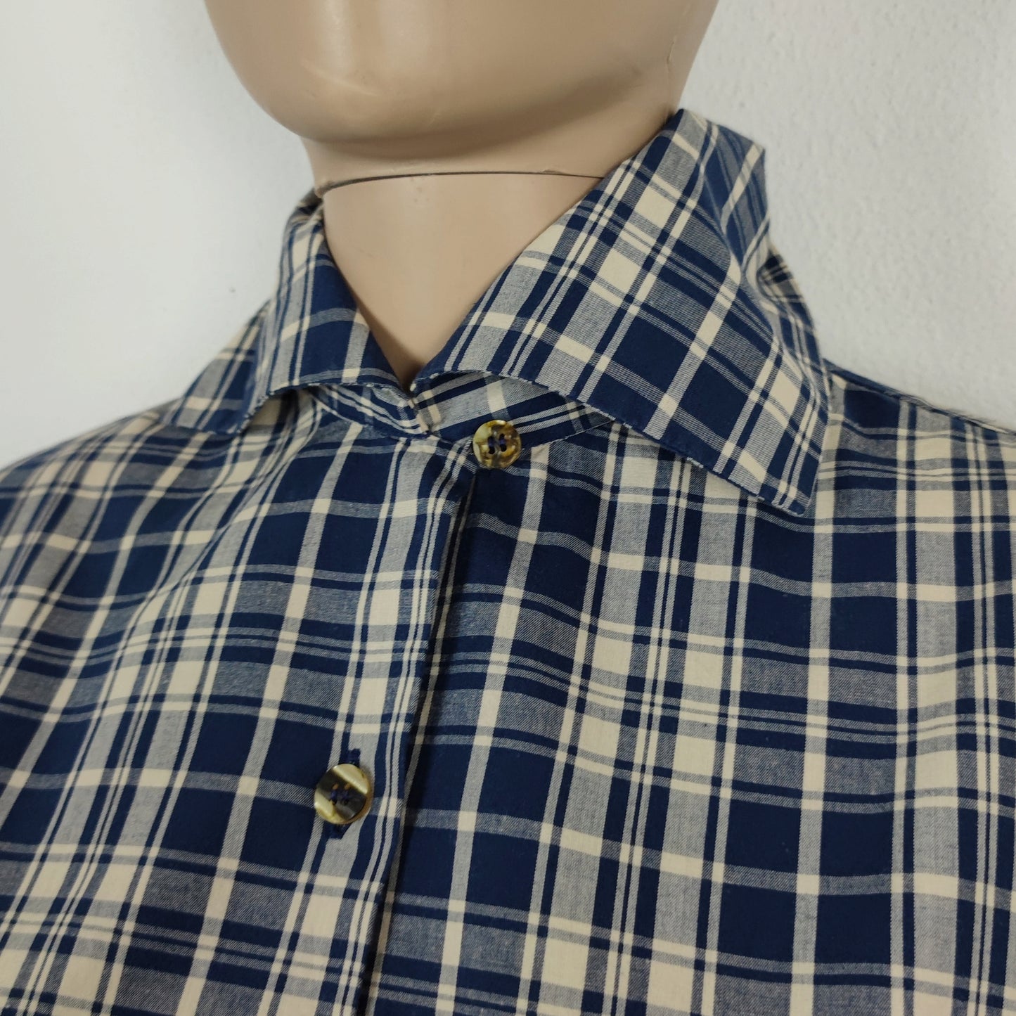 Camicia G di Romeo Gigli quadri blu