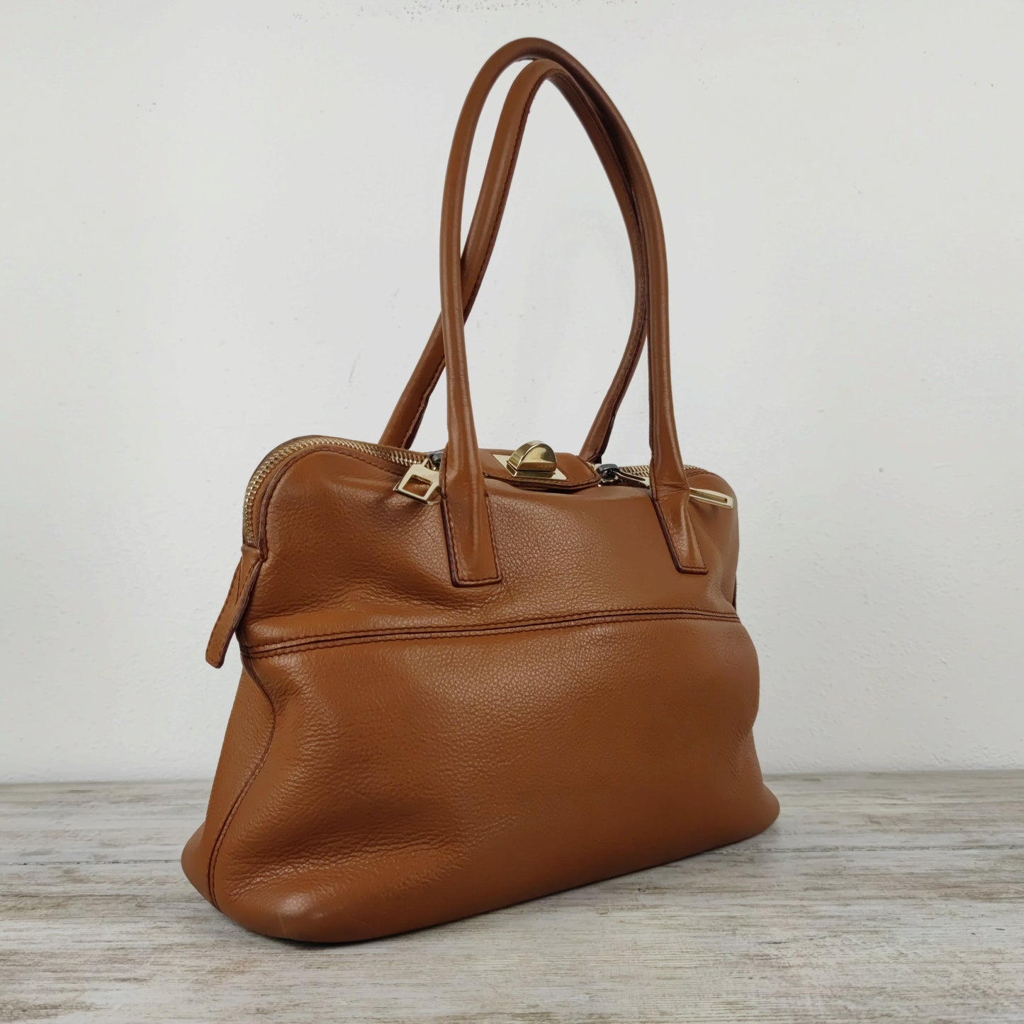 borsa MaxMara pelle cammello