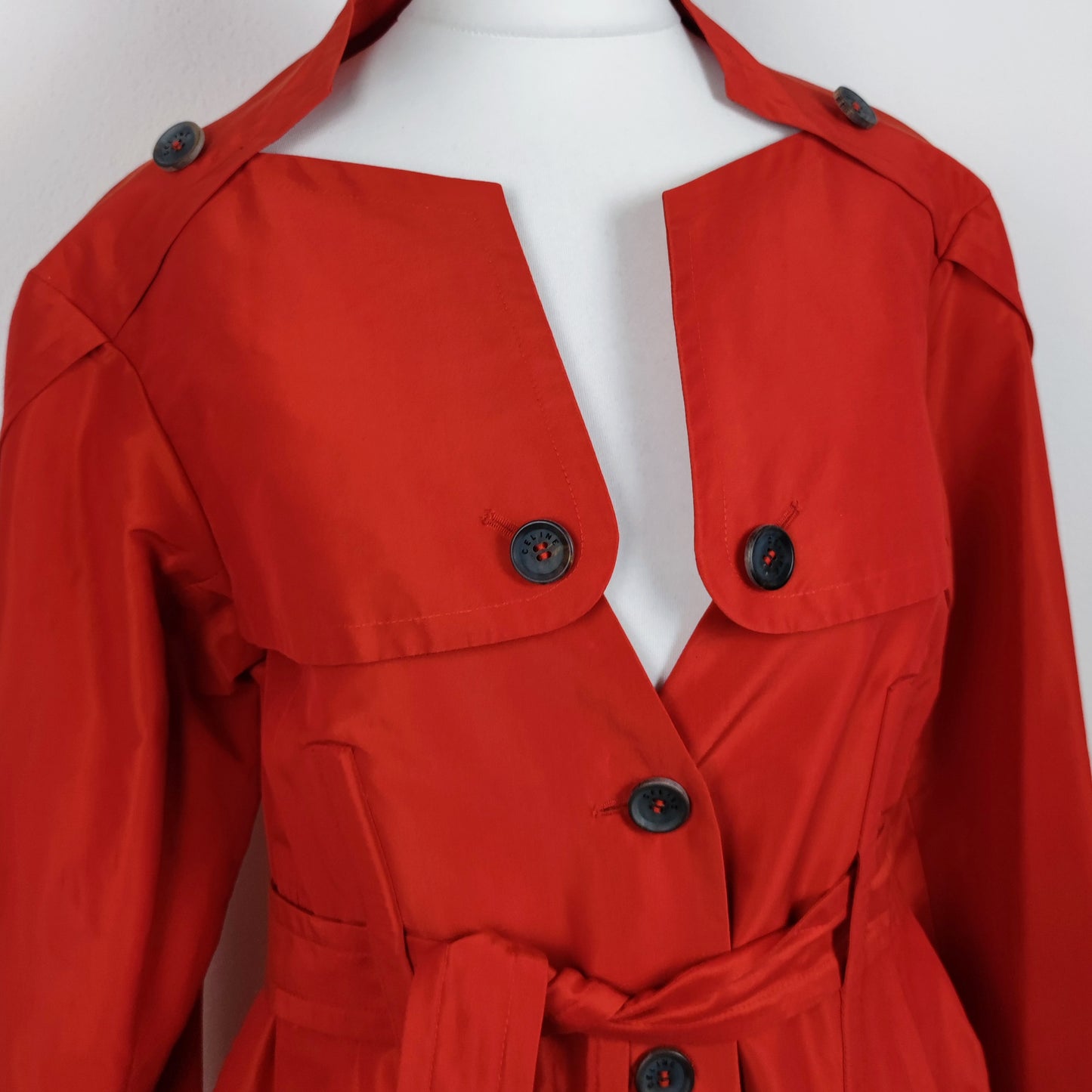 trench Celine rosso