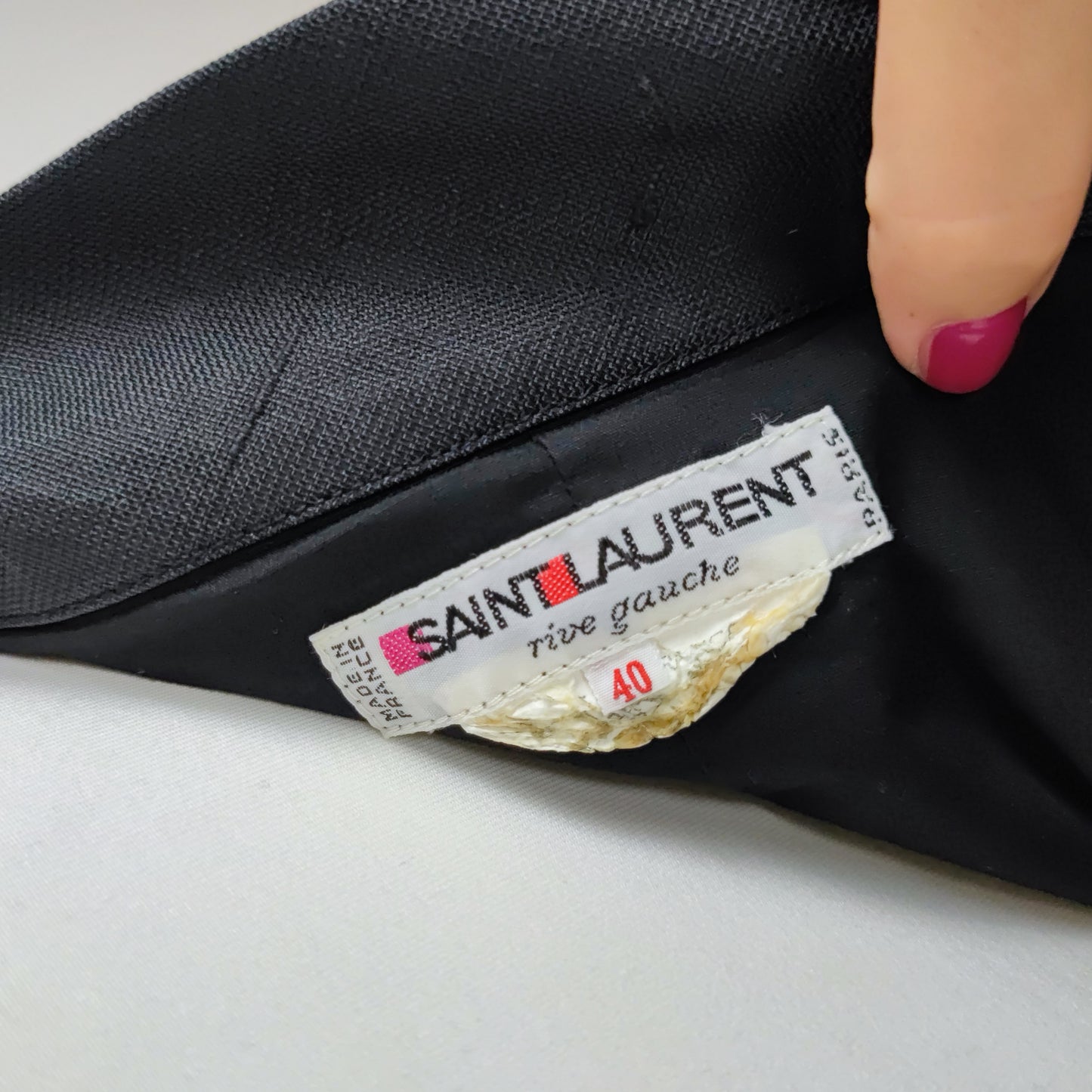 abito nero Saint Laurent Rive Gauche