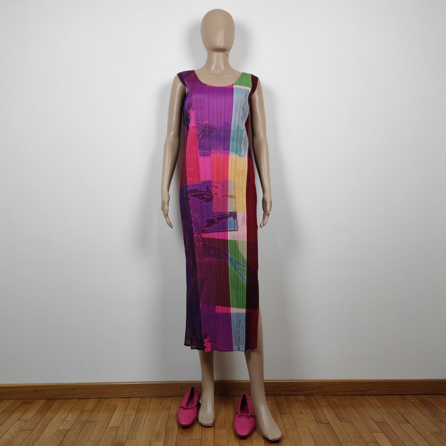 abito multicolor Pleats Please di Issey Miyake