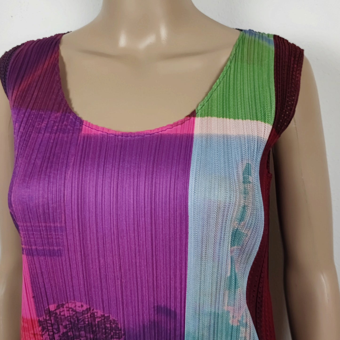 abito multicolor Pleats Please di Issey Miyake