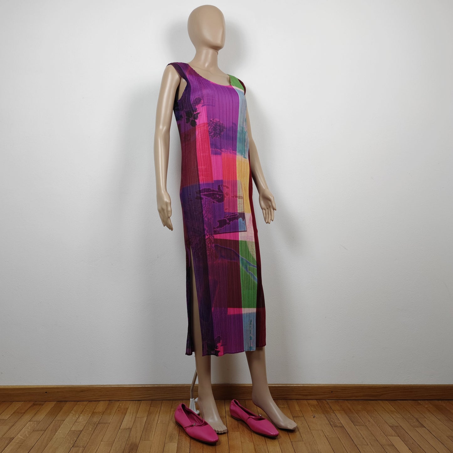 abito multicolor Pleats Please di Issey Miyake