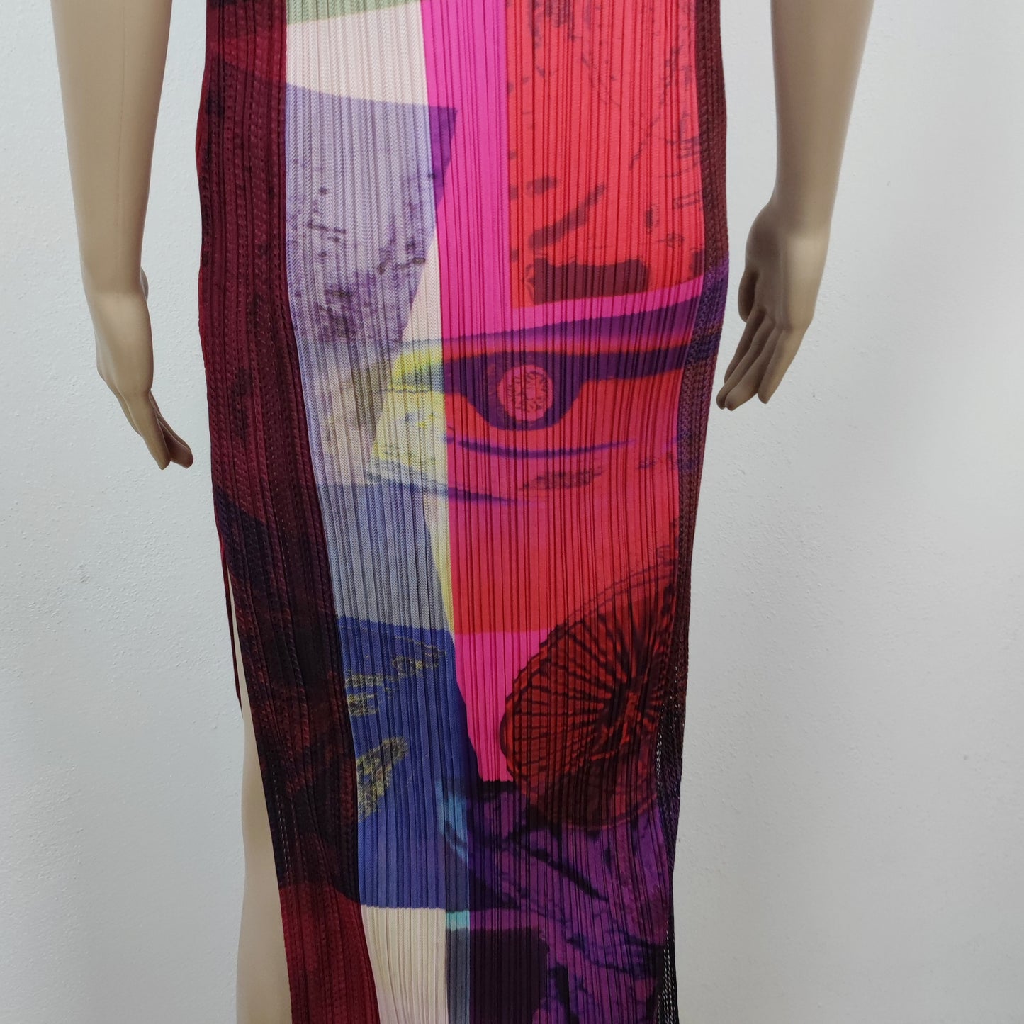 abito multicolor Pleats Please di Issey Miyake