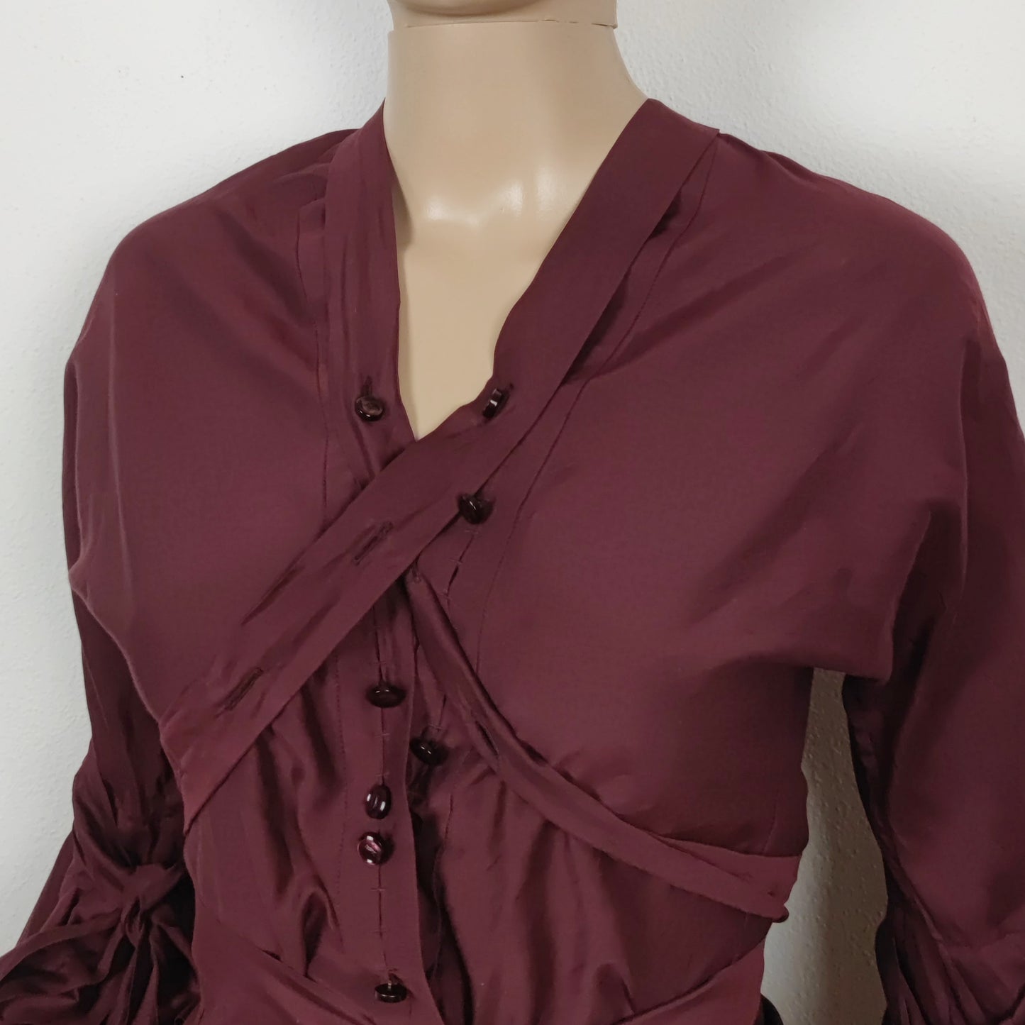 camicia Yves Saint Laurent rive gauche maxi manica