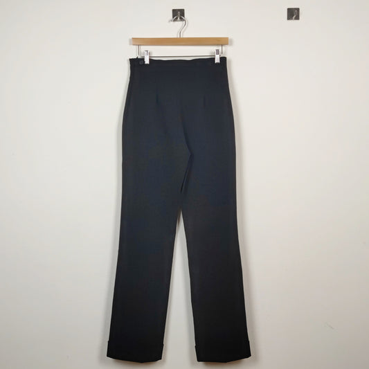 pantaloni Romeo Gigli nero rigato