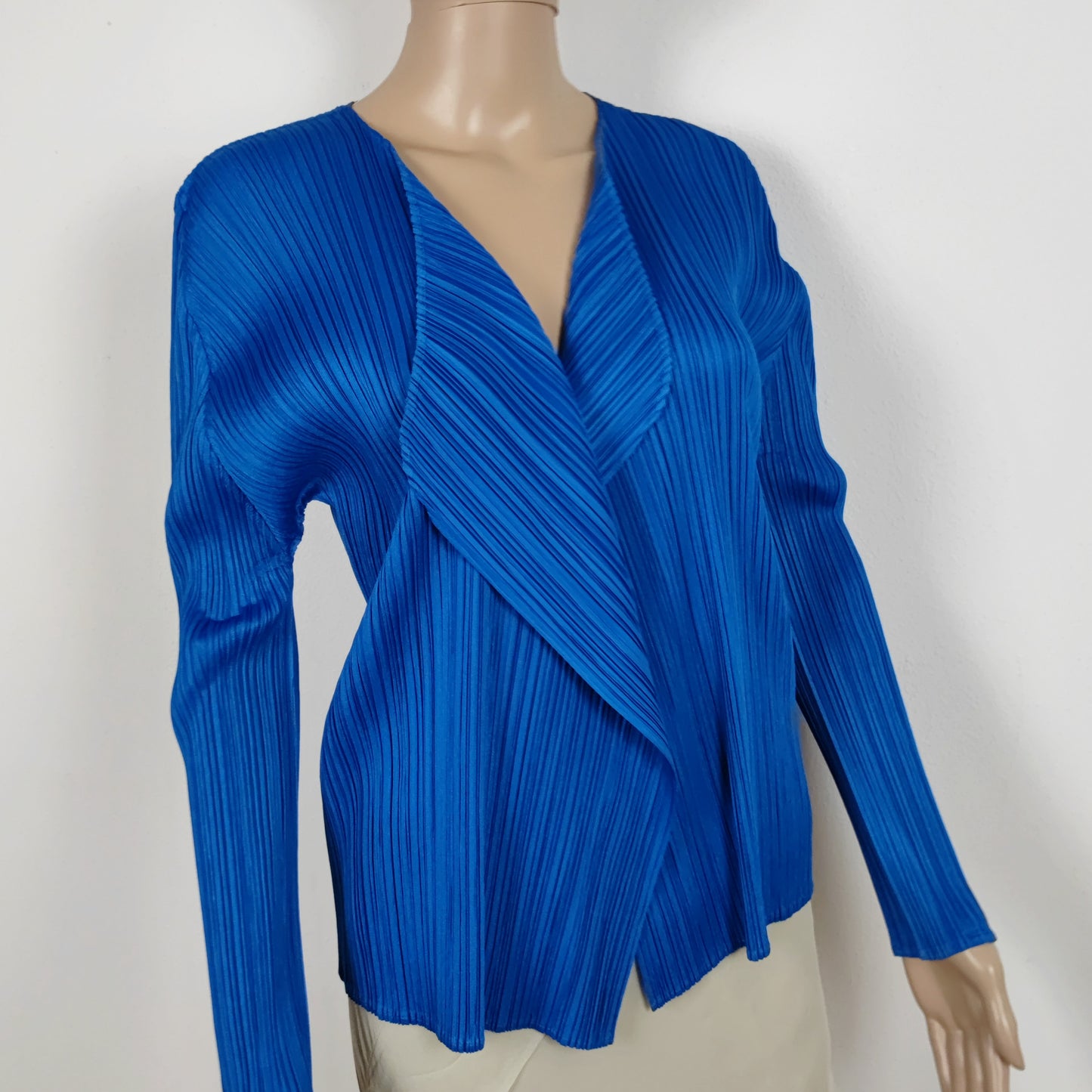 Giacca Issey Miyake pleats please blu elettrico