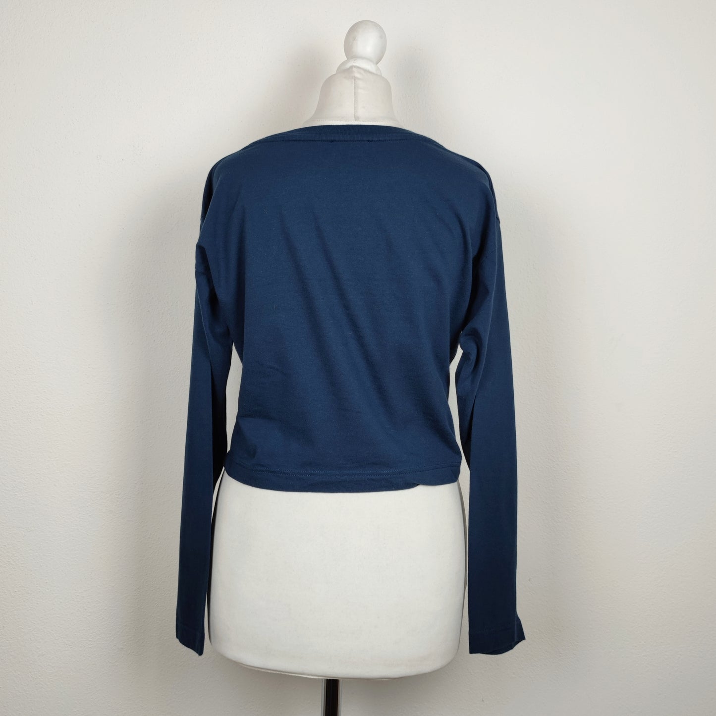 maglia Prada manica lunga in cotone blu