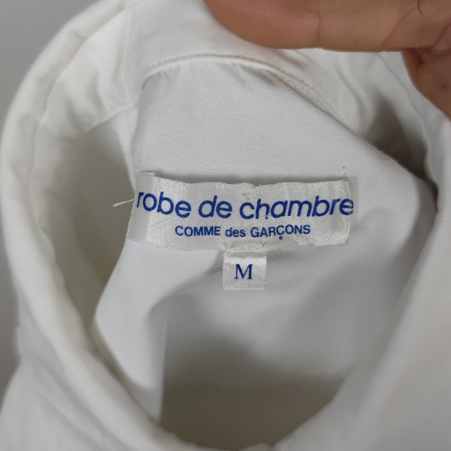 Camicia bianca Comme des Garçons Robe de chambre