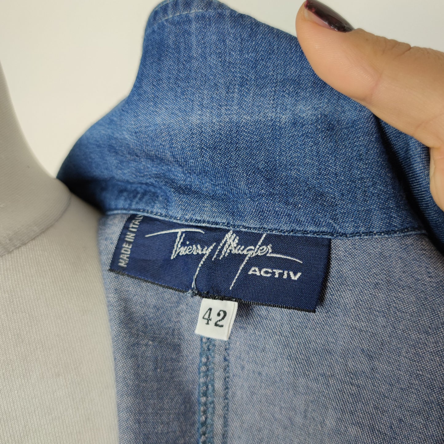 Abito Thierry Mugler in denim