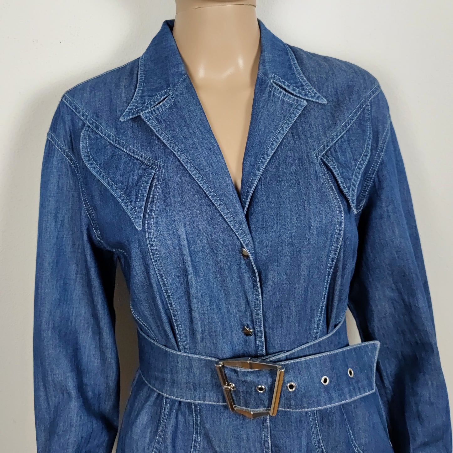 Abito Thierry Mugler in denim