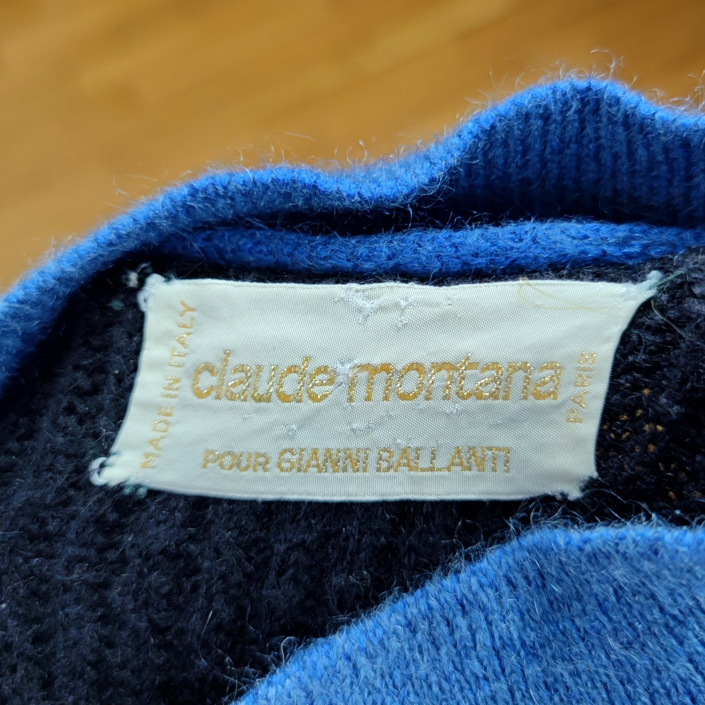 Maglione vintage Claude Montana pour Gianni Ballanti