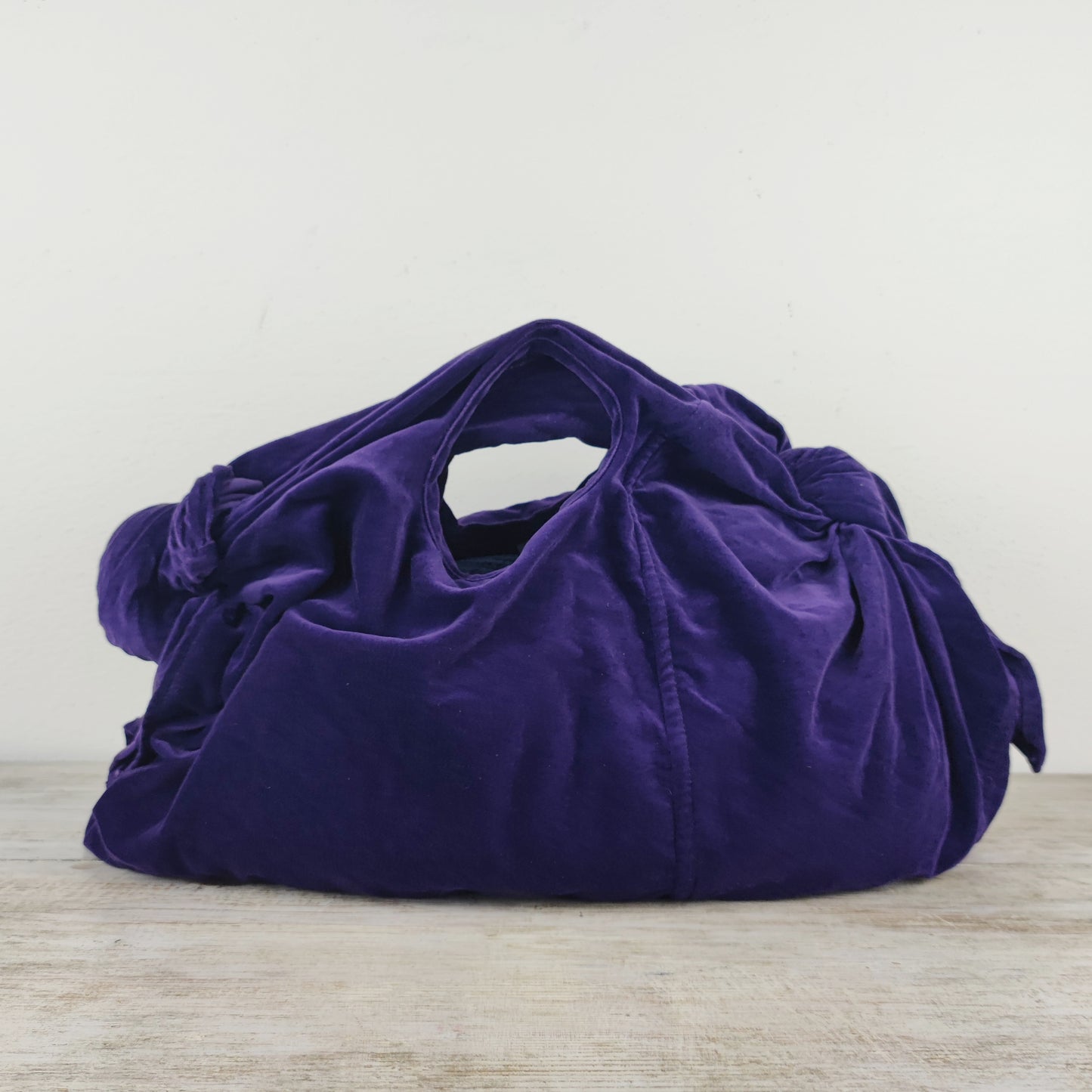 Borsa Comme des Garçons in velluto viola