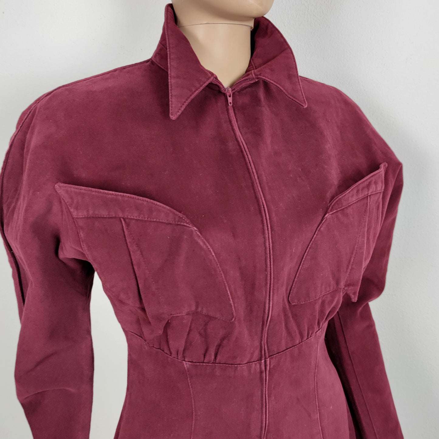 Abito vintage Thierry Mugler bordeaux