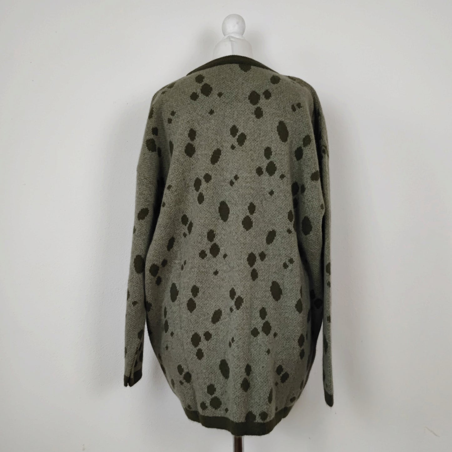 Maglione vintage verde con Pongo e Peggy