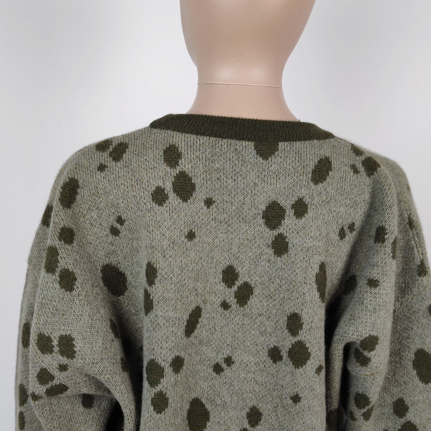 Maglione vintage verde con Pongo e Peggy