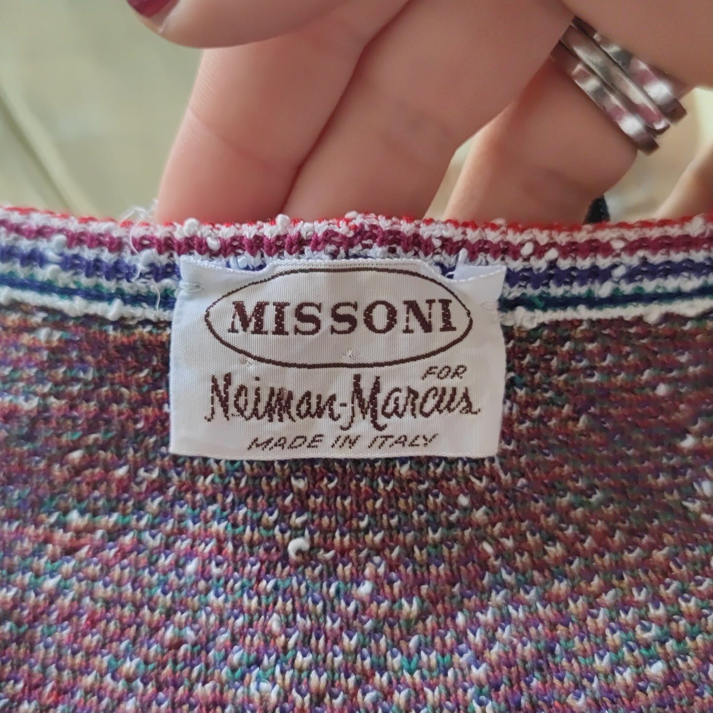 Completo vintage anni '80 Missoni Neiman Marcus