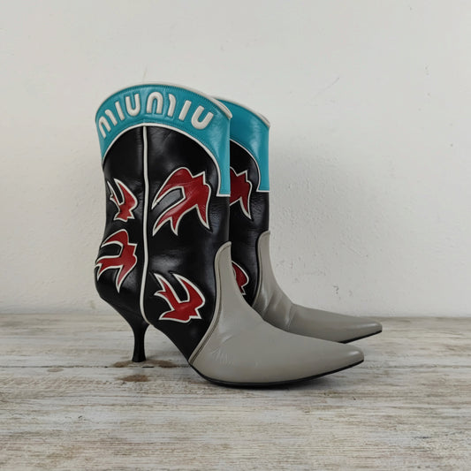 Miu Miu cowboy boots - Resort 2016