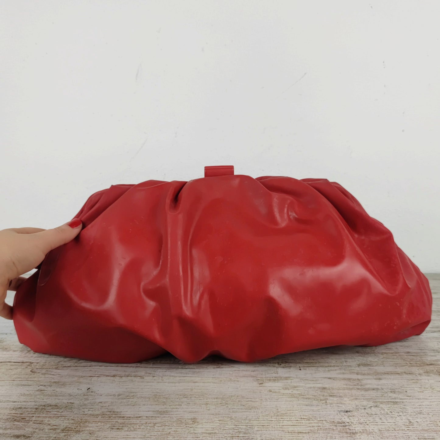 Borsa Margiela rubber - latex rosso