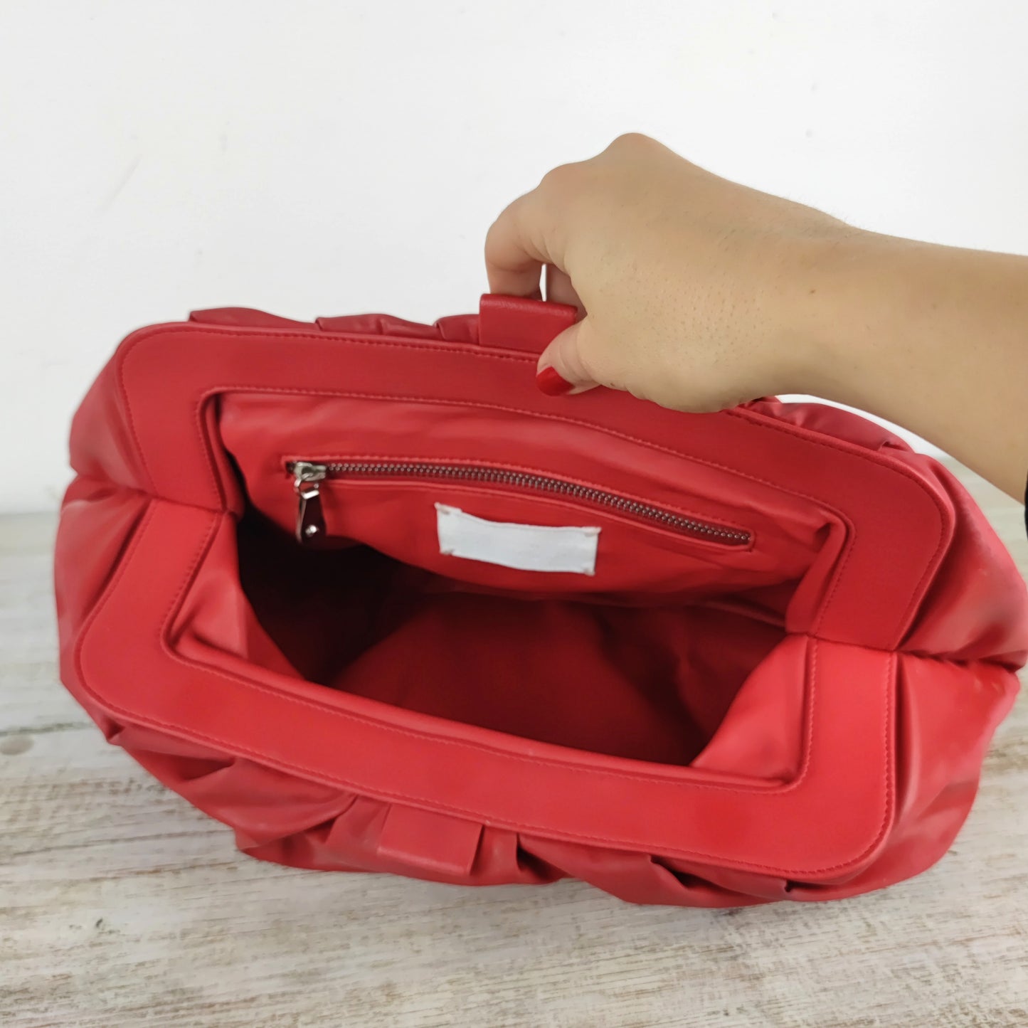 Borsa Margiela rubber - latex rosso