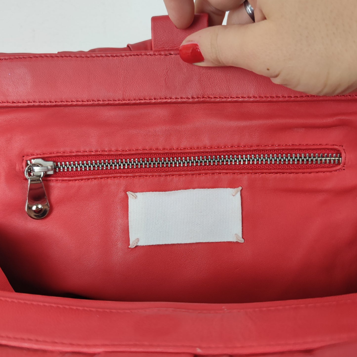 Borsa Margiela rubber - latex rosso