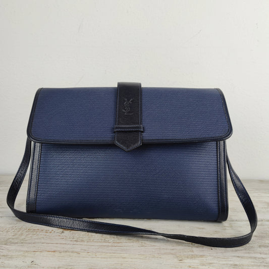 Borsa vintage Yves Saint Laurent blu