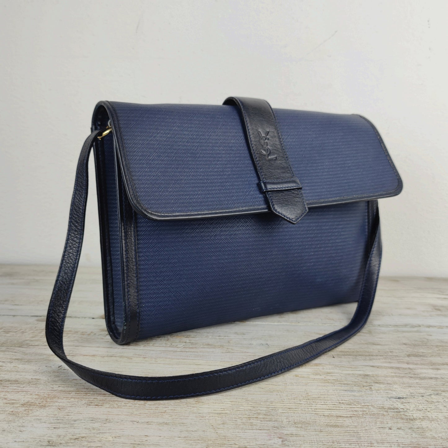 Borsa vintage Yves Saint Laurent blu