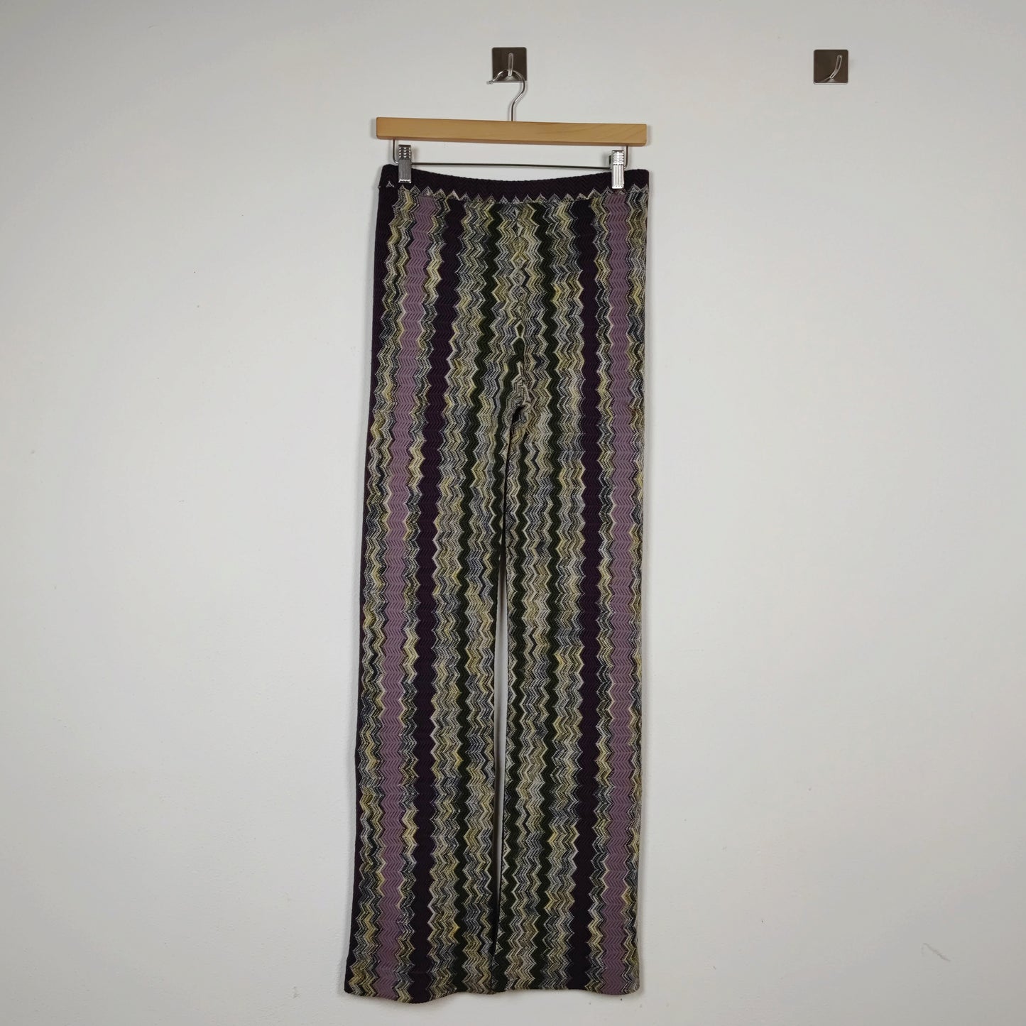 Pantaloni Missoni zig zag lilla