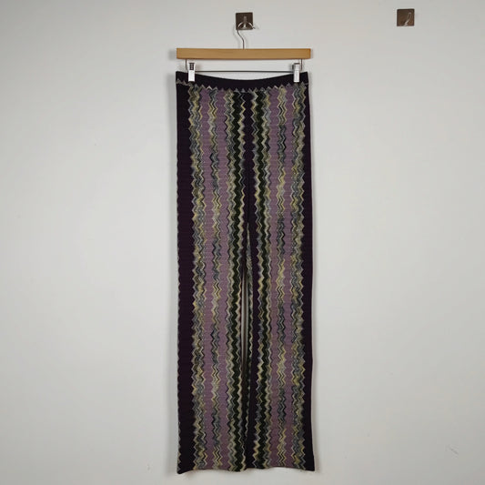 Pantaloni Missoni zig zag lilla