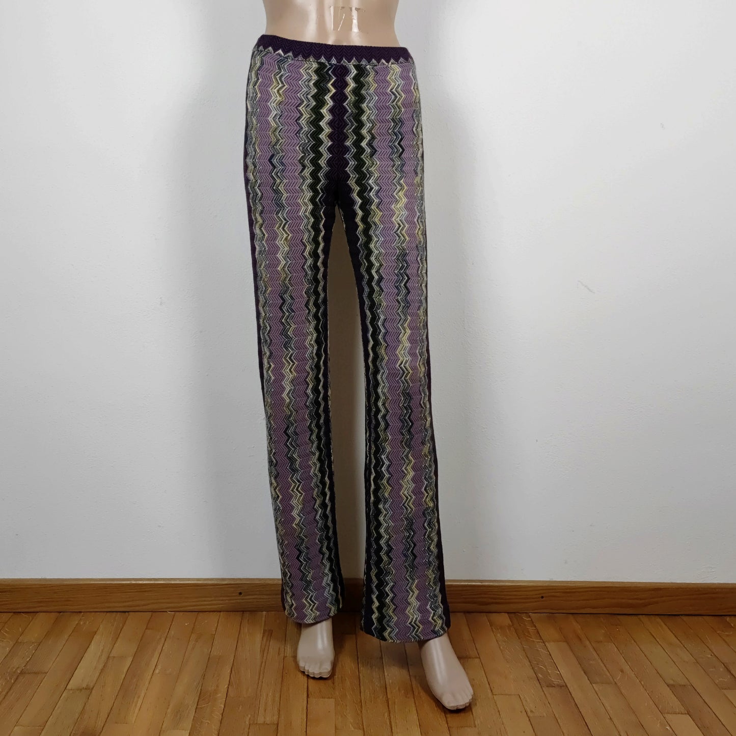 Pantaloni Missoni zig zag lilla