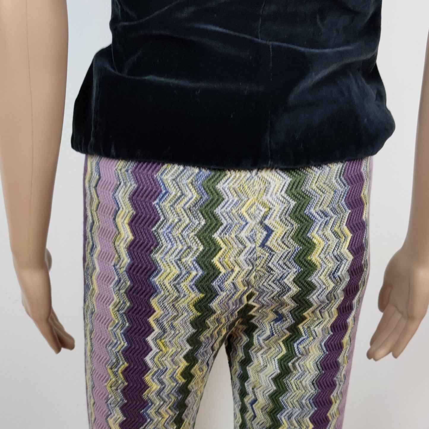 Pantaloni Missoni zig zag lilla